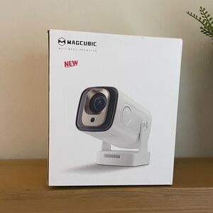 MAGCUBIC Multimedia Projector – 180° Rotation, HDMI Home Theater Projector